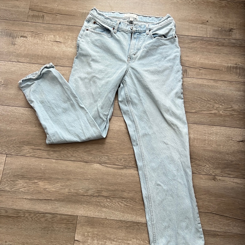 Abercrombie & Fitch Light Blue Straight Leg Jeans